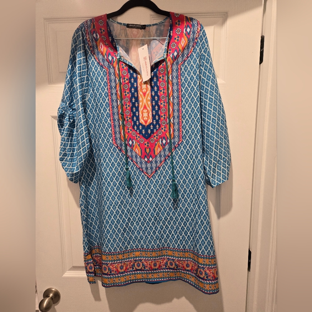 Boho Bathing Suit Cover-up, Size XL, NWT